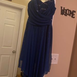 City triangle royal blue high low dress - size 7